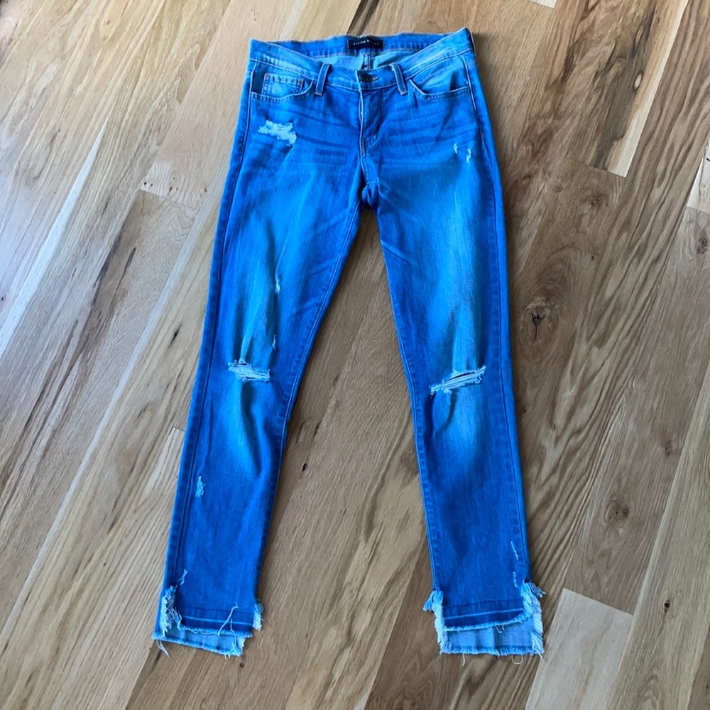 Flying monkey blue jeans with frayed bottom